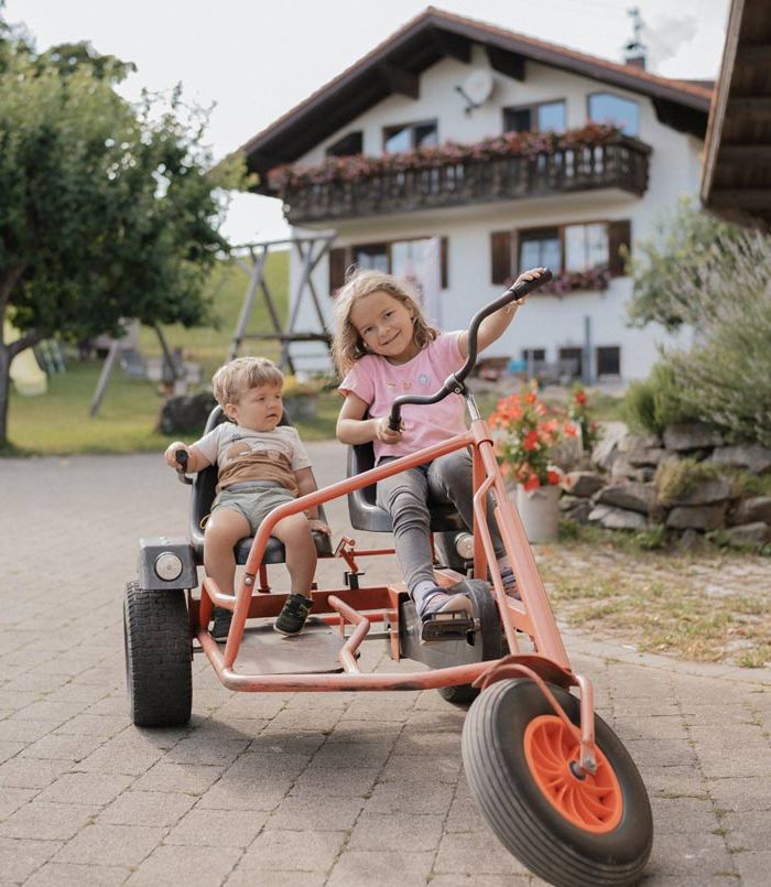 Spa&szlig; zu zweit mit dem Kettcar - Ferienhof Mair